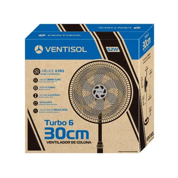 Imagem de Ventilador de Coluna 8235 6 Pás Turbo 30cm 110V Ventisol