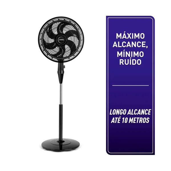 Imagem de Ventilador de Coluna Arno X-Treme 6 40cm com 6 Pás e 3 Velocidades 127V Preto VE6C