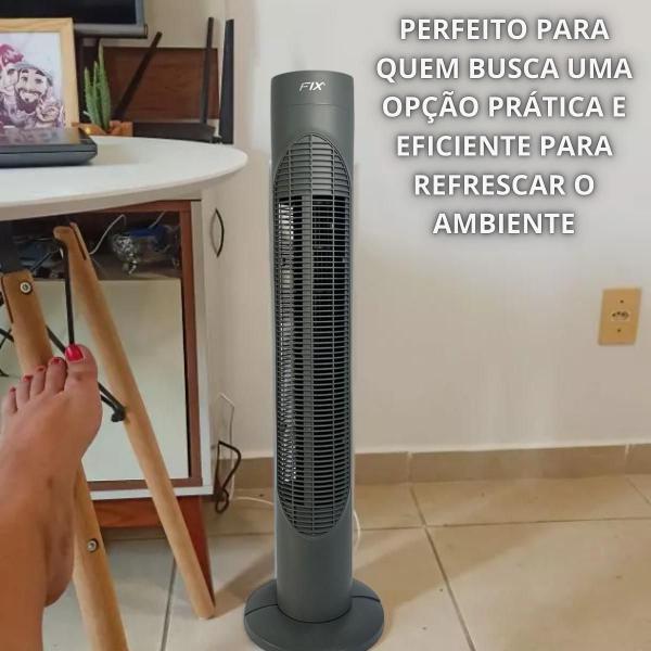 Imagem de Ventilador de Coluna Circulador de Ar Silencioso Potente 110V e 220V Calor Verão 3 Velocidades