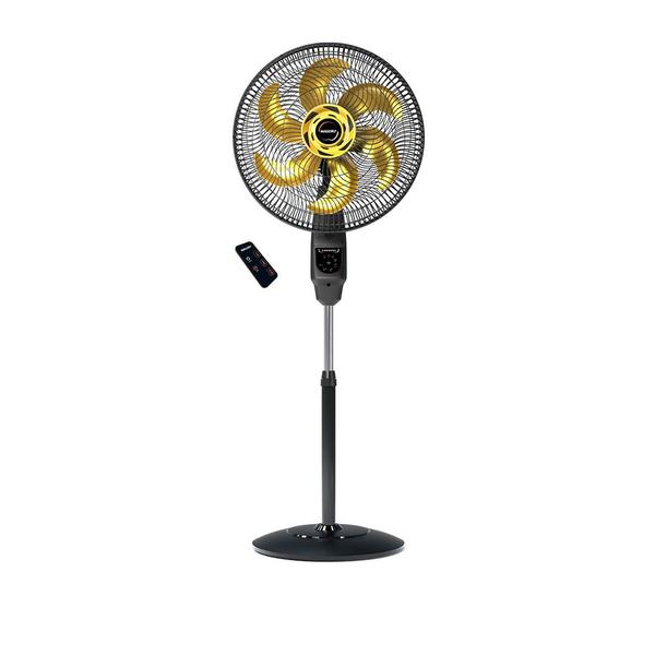 Imagem de Ventilador de Coluna com Controle Mallory 40cm Chronos Preto e Dourado 220V