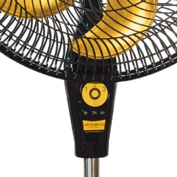 Imagem de Ventilador de Coluna Mallory Chronos Preto e Dourado 40cm  127 Volts