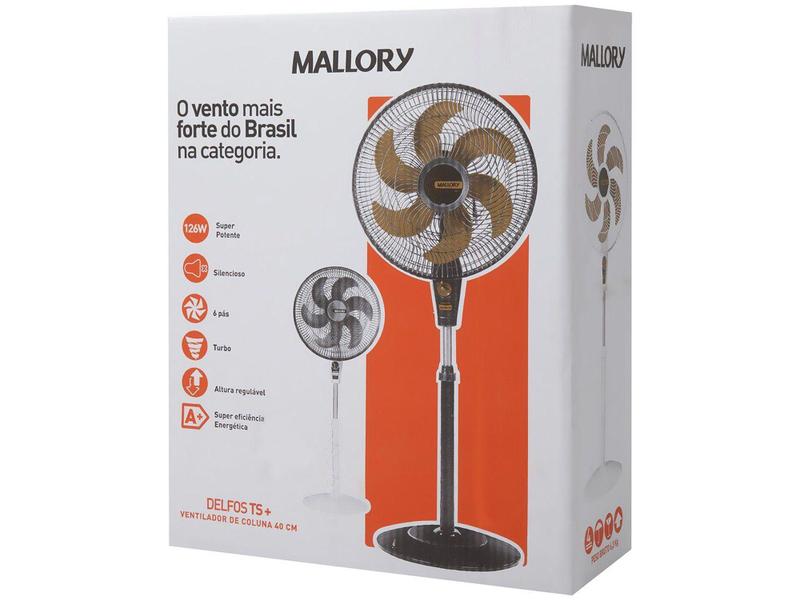 Imagem de Ventilador de Coluna Mallory Delfos TS+ - 40cm 3 Velocidades