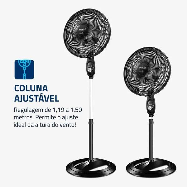 Imagem de Ventilador de Coluna Mondial 40cm VSP-40C-NB 6 Pás 3 Velocidades