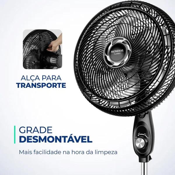 Imagem de Ventilador de Coluna Mondial 6 pás Turbo 40CM 110V