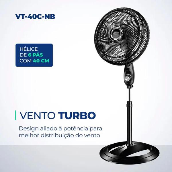 Imagem de Ventilador de Coluna Mondial 6 pás Turbo 40CM 110V