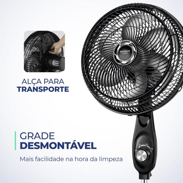 Imagem de Ventilador de coluna mondial turbo vt30c-nb 127v