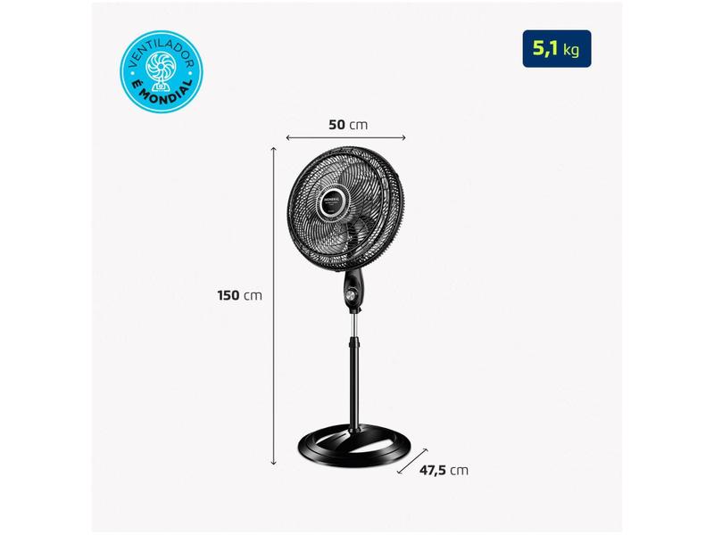 Imagem de Ventilador de Coluna Mondial VTX-40C-8P 40cm 3 Velocidades