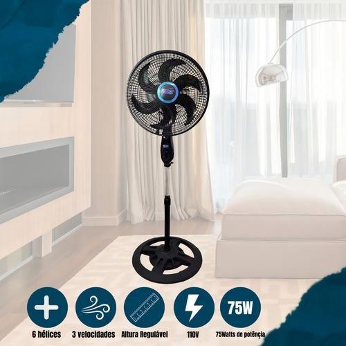 Imagem de Ventilador De Coluna Para Dormir 40cm Vento Forte 6 Pás Moderno TYF-110V