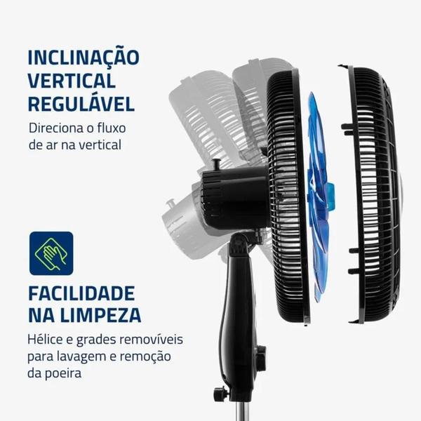 Imagem de Ventilador De Coluna Super Turbo Mondial Vtx-40c-crystal 8p