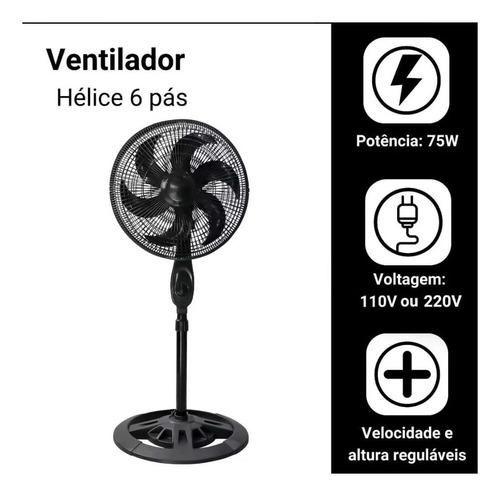 Imagem de Ventilador De Coluna Ultra Silencioso 40cm Vento Forte 6 Pás Silencioso Para Dormir Noites Fresca