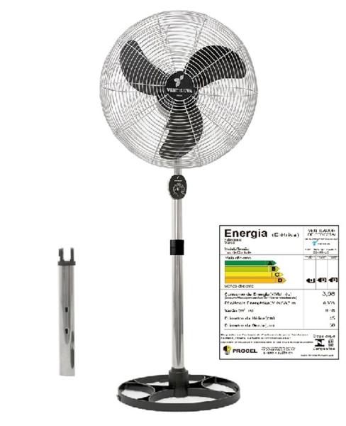 Imagem de Ventilador de coluna ventisilva 50cm oscilante bivolts 135w preto grade metal cromada - venti50cc