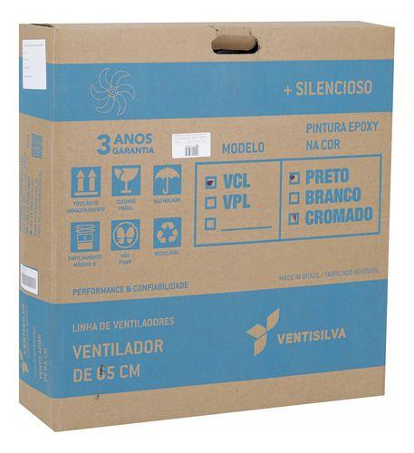 Imagem de Ventilador De Coluna Ventisilva Vcl 65cm Prata 150w 6 Pás