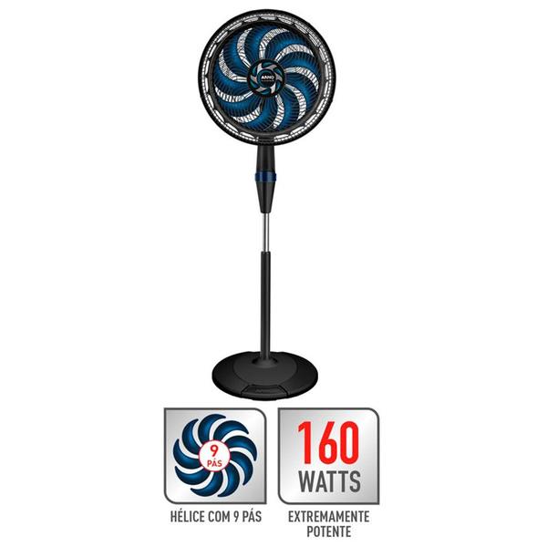 Imagem de Ventilador de Coluna X-TREME 9 40 cm 9 Pás 160w Ve9c 220v Arno