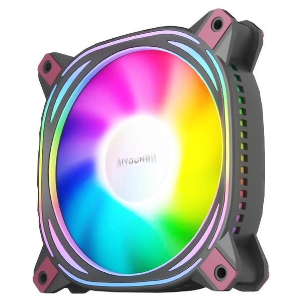 Imagem de Ventilador de Gabinete Aigo Z12 - 120mm RGB PWM ARGB 12cm - 3 V