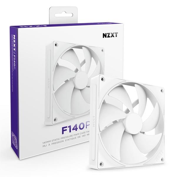 Imagem de Ventilador de gabinete para PC NZXT F120P 120 mm de pressão estática branca