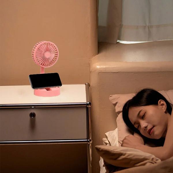 Ventilador De Mão Portátil Bateria Recarregável USB Retrátil - Hxt Imagem de Ventilador De Mão Portátil Bateria Recarregável USB Retrátil