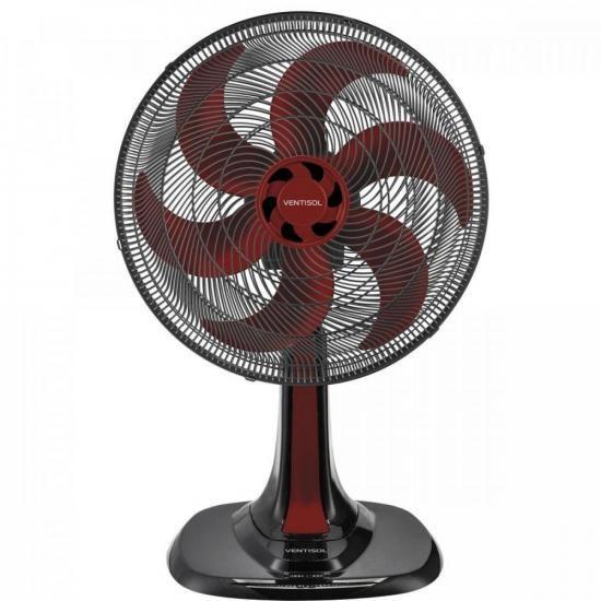 Imagem de Ventilador de Mesa 30cm 127V TURBO6 Vermelho VENTISOL