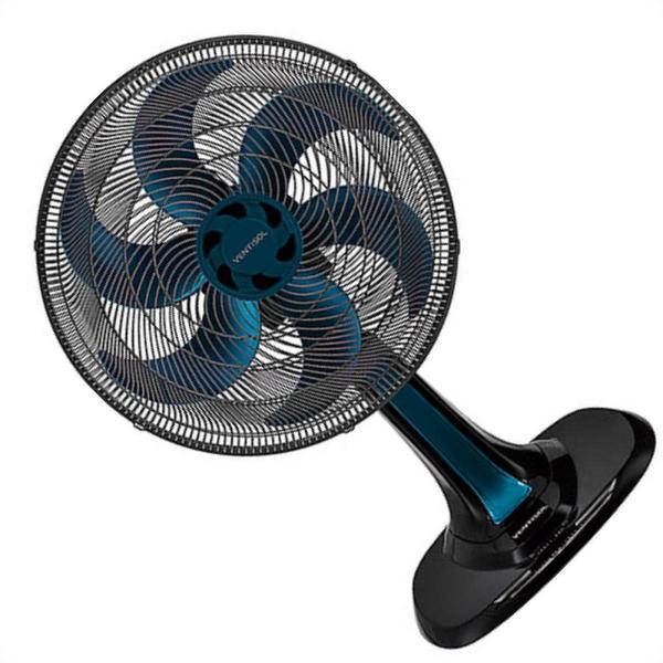 Imagem de Ventilador De Mesa 30Cm Preto/Azul 127V Turbo Vent