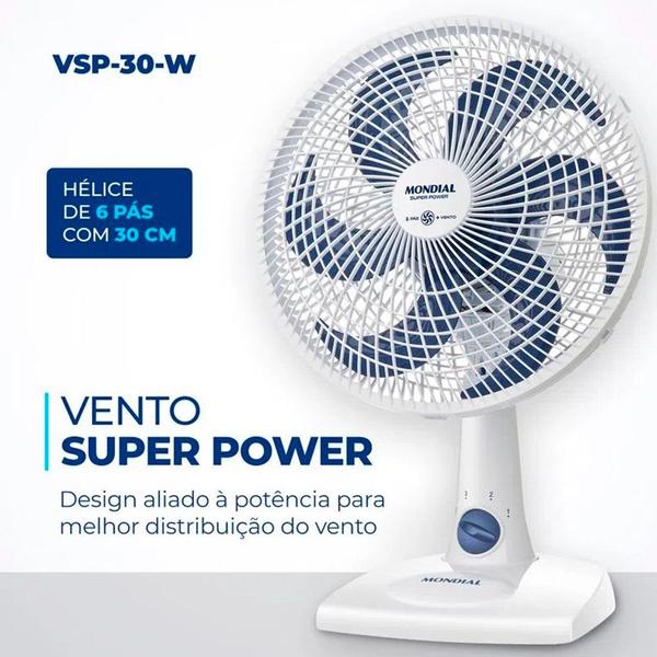 Imagem de Ventilador de Mesa 30CM VSP-30-W Mondial