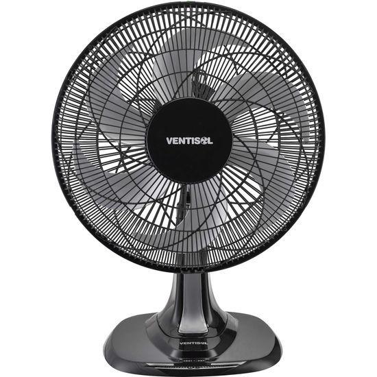 Imagem de Ventilador de Mesa 40cm com 6 Pás 127V TURBO 6 Preto/Cinza VENTISOL