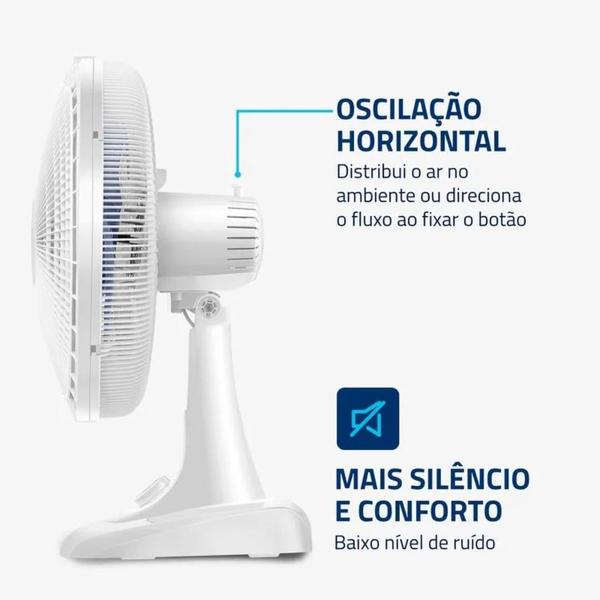 Imagem de Ventilador de Mesa 40cm Mondial 6 pás VSP-40-W Branco 220V