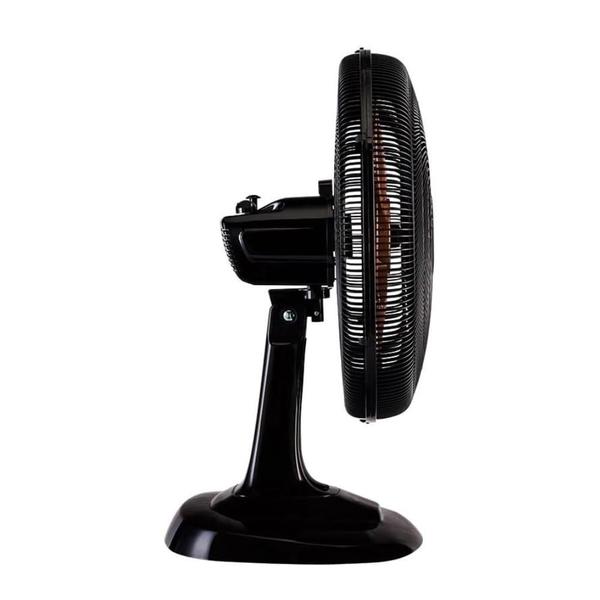 Imagem de Ventilador de Mesa 40cm Turbo Premium Preto 6 Pás Oscilante 127V  Potência e Design