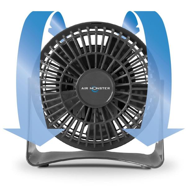 Imagem de Ventilador de mesa Air Monster 10cm 1 Speed Setting Preto