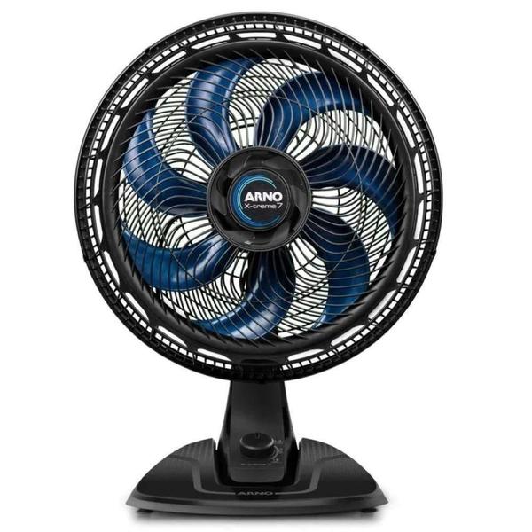 Ventilador de Mesa Arno VE70 X-treme 40CM 7 Pás Preto e Azul 220V Ventilador de Mesa Arno VE70 X-treme 40CM 7 Pás Preto e Azul 220V