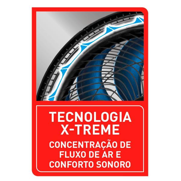 Imagem de Ventilador de Mesa Arno X-treme 9 com 03 Velocidades Preto - VE90