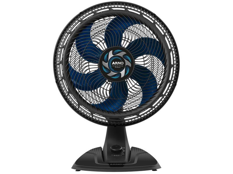 Ventilador de Mesa Arno Xtreme Force Breeze VB40 - 40cm 6 Pás 3 Velocidades Preto e Azul Ventilador de Mesa Arno Xtreme Force Breeze VB40 - 40cm 6 Pás 3 Velocidades Preto e Azul