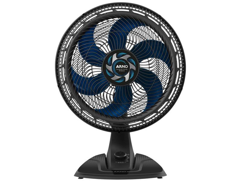 Ventilador de Mesa Arno Xtreme Force Breeze VB40 - 40cm 6 Pás 3 Velocidades Preto e Azul Ventilador de Mesa Arno Xtreme Force Breeze VB40 - 40cm 6 Pás 3 Velocidades Preto e Azul