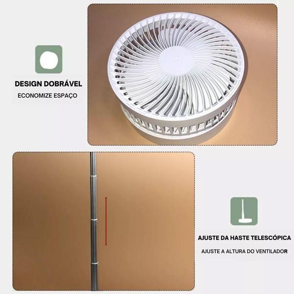 Ventilador De Mesa Bright Usb 5w Branco MY-7262 - Baihuo Cit Imagem de Ventilador De Mesa Bright Usb 5w Branco MY-7262