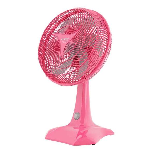 Ventilador de Mesa Britânia 30cm 6 Pás 60W BVT304 Rosa 220V Imagem de Ventilador de Mesa Britânia 30cm 6 Pás 60W BVT304 Rosa 220V