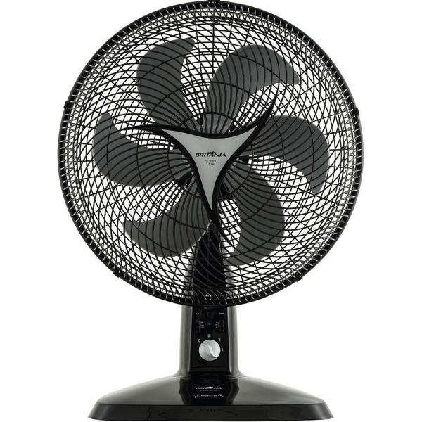 Imagem de Ventilador De Mesa Britânia 40Cm 6 Pás Preto C/Porta Spray