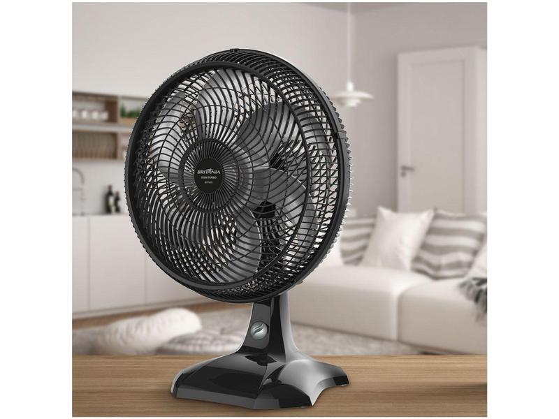 Imagem de Ventilador de Mesa Britânia Maxx Force BVT400 40cm - 6 Pás 3 Velocidades Preto