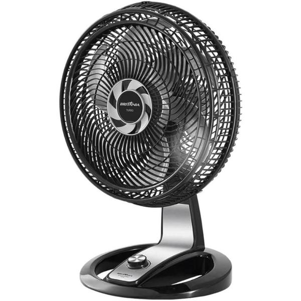 Ventilador De Mesa Britânia Turbo Bvt410 Preto 6 Pás 47Cm - Britania Imagem de Ventilador De Mesa Britânia Turbo Bvt410 Preto 6 Pás 47Cm