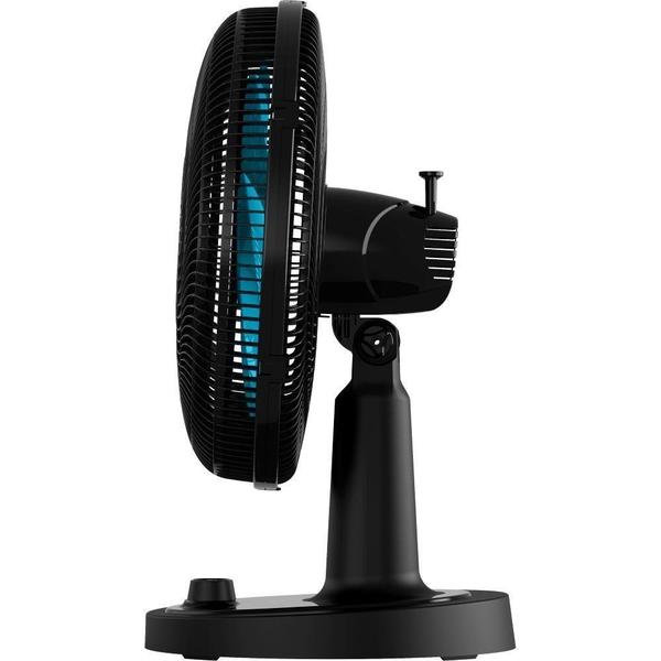 Imagem de Ventilador de Mesa Cadence Refresh Turbo Pro 6 Pás Preto e Azul VTR420  220V