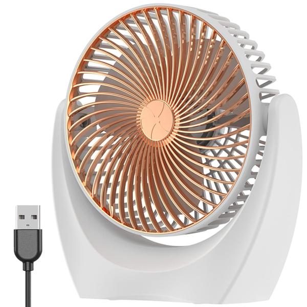 Imagem de Ventilador de mesa Chchmu USB Mini Desktop Table 2 Velocidades Gold