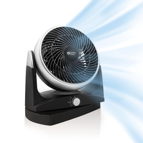 Imagem de Ventilador de mesa Comfort Zone CZHV81TBK 20cm de 3 velocidades oscilante