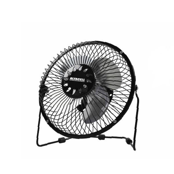 Imagem de Ventilador de mesa de metal e alumínio