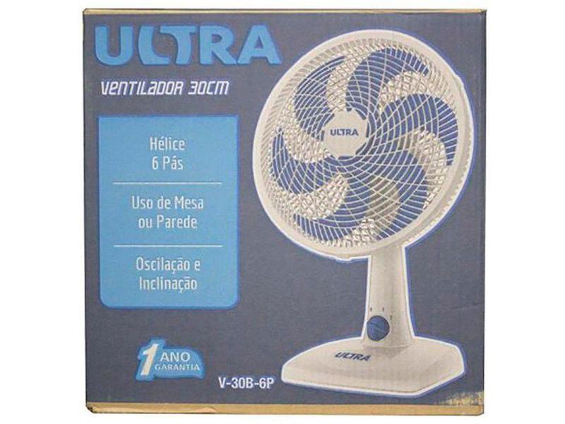 Imagem de Ventilador de Mesa e Parede Ultra V-30B-6P - 30cm 3 Velocidades