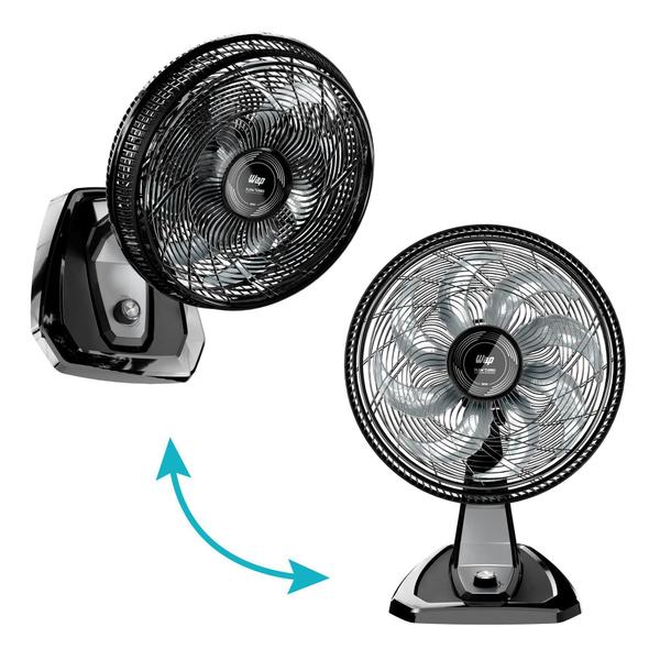 Imagem de Ventilador de Mesa e Parede WAP Flow Turbo 2 em 1 Silent Flow 8 Pás 180w 220v