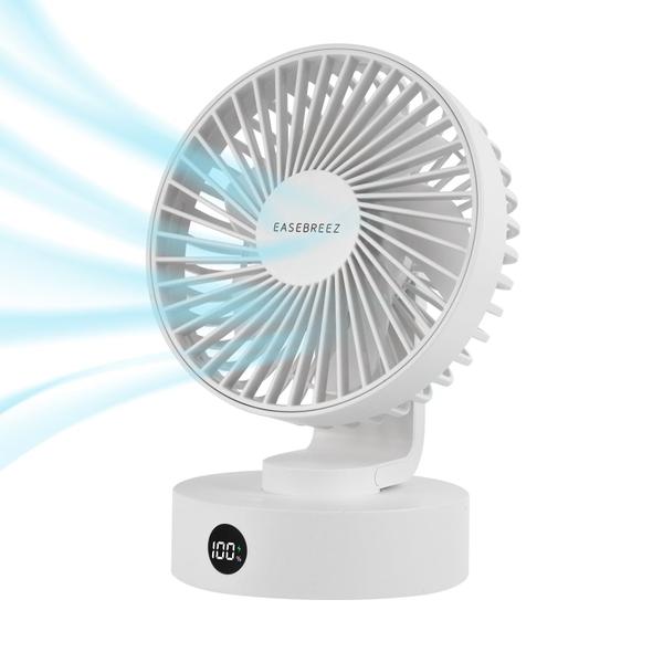 Imagem de Ventilador de mesa EASEBREEZ Small Quiet Operation 5 Velocidades Branco