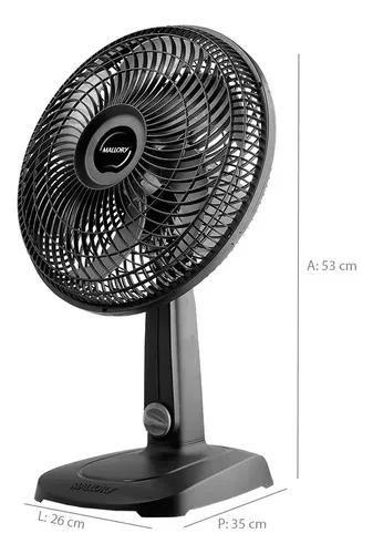 Imagem de Ventilador De Mesa Eco Ts 30cm Mallory 110v Ou 220V Grafite Turbo Compact