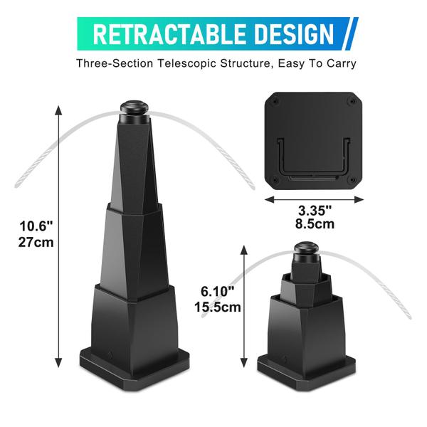 Imagem de Ventilador de mesa JEMULICE USB portátil com lâminas holográficas