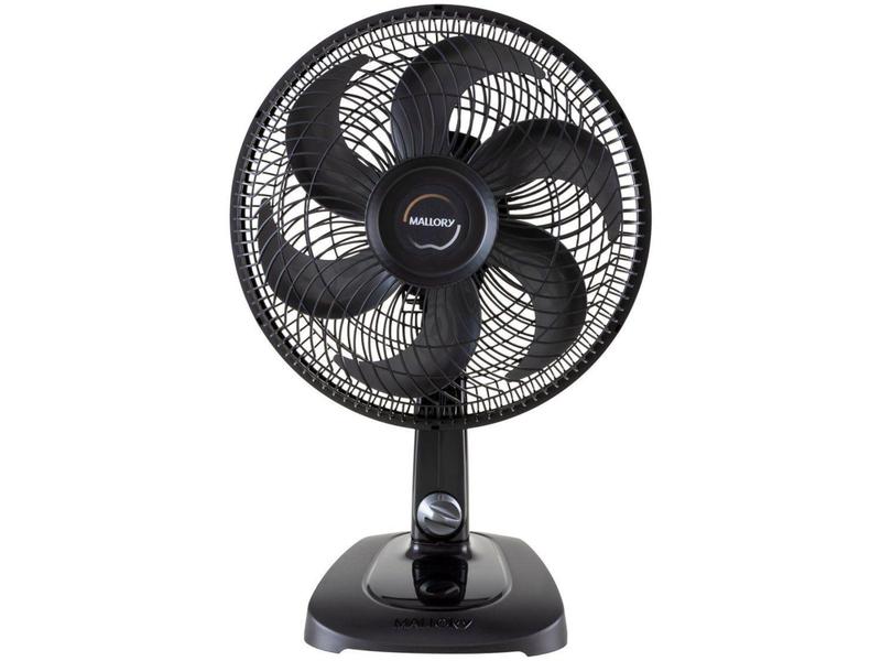 Imagem de Ventilador de Mesa Mallory Turbo Compact 30cm - 6 Pás 3 Velocidades Preto e Cinza 220 V