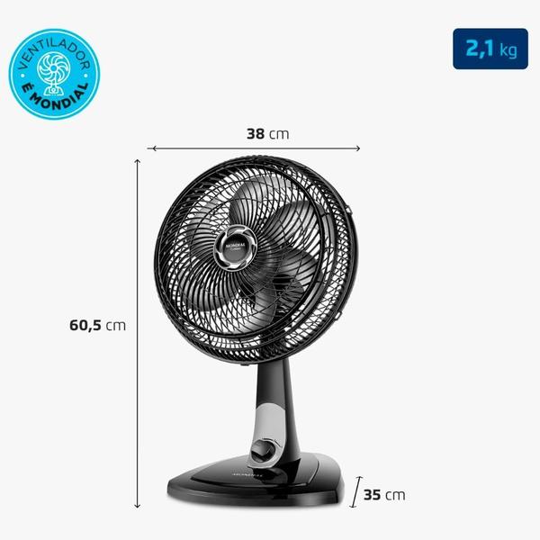 Imagem de Ventilador De Mesa Mondial 110V 30cm 6 pas Turbo VT30NB