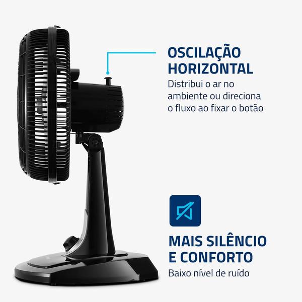 Imagem de Ventilador de Mesa Mondial 6 pás Turbo VT-30-NB