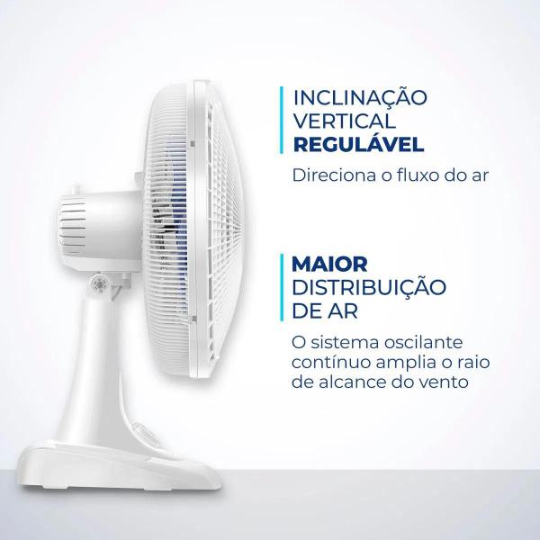 Imagem de Ventilador de Mesa Mondial 6 pás VSP-40-W - 220V