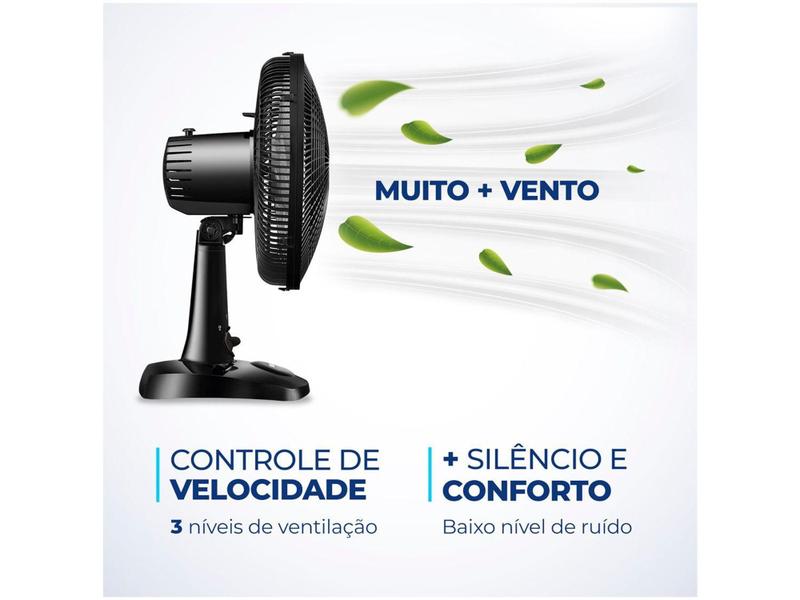 Imagem de Ventilador de Mesa Mondial Super Power VSP-30-B 30cm 6 Pás 3 Velocidades Preto